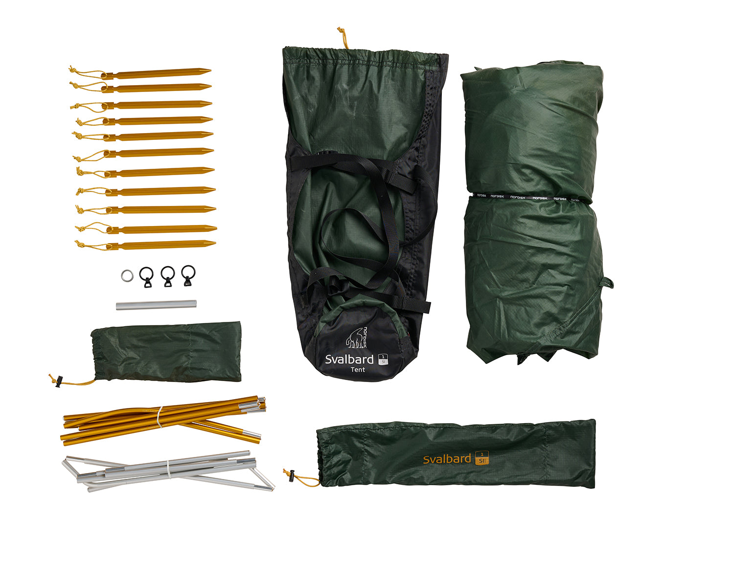 Svalbard 1 SI (2.0) Tent - Deep Forest Green - 1/2 person.
