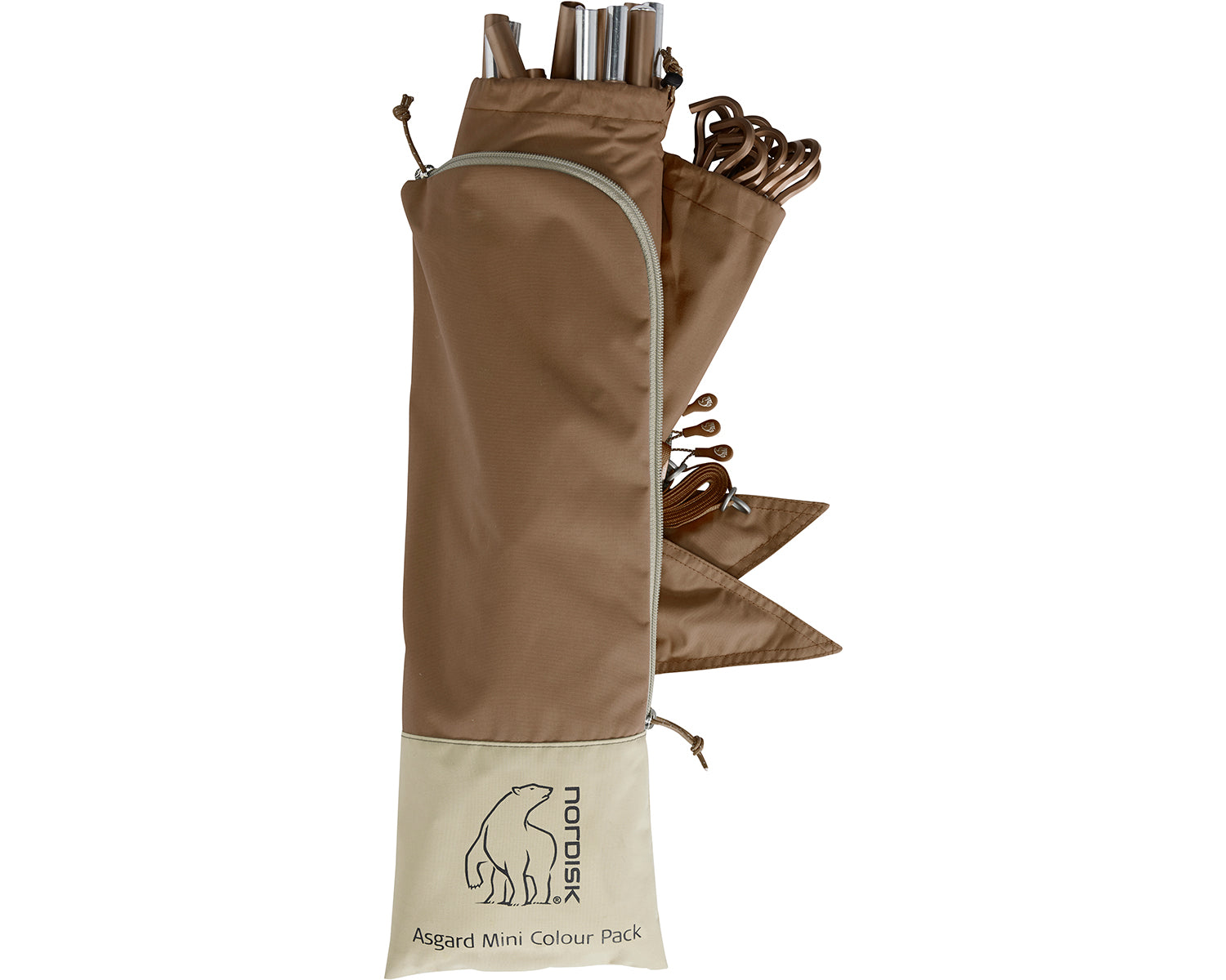 Asgard Tech Mini Tent Incl. Colour Pack - 2 person | Dachshund Chocolate