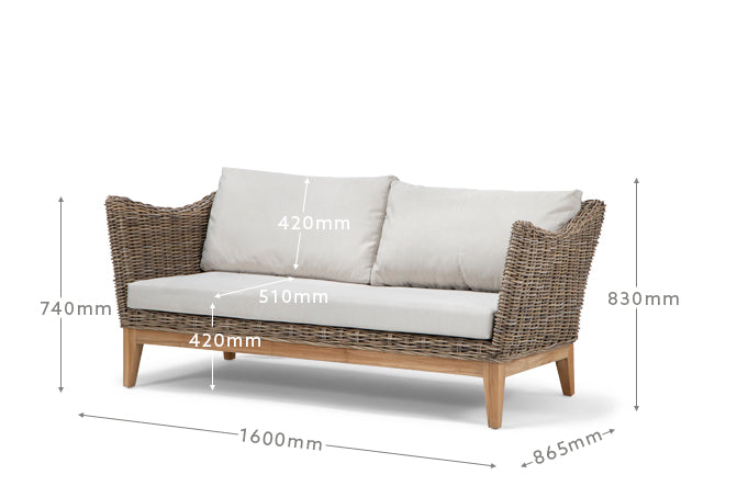 Brisbane Patio Lounge Set – Modern Linear Design