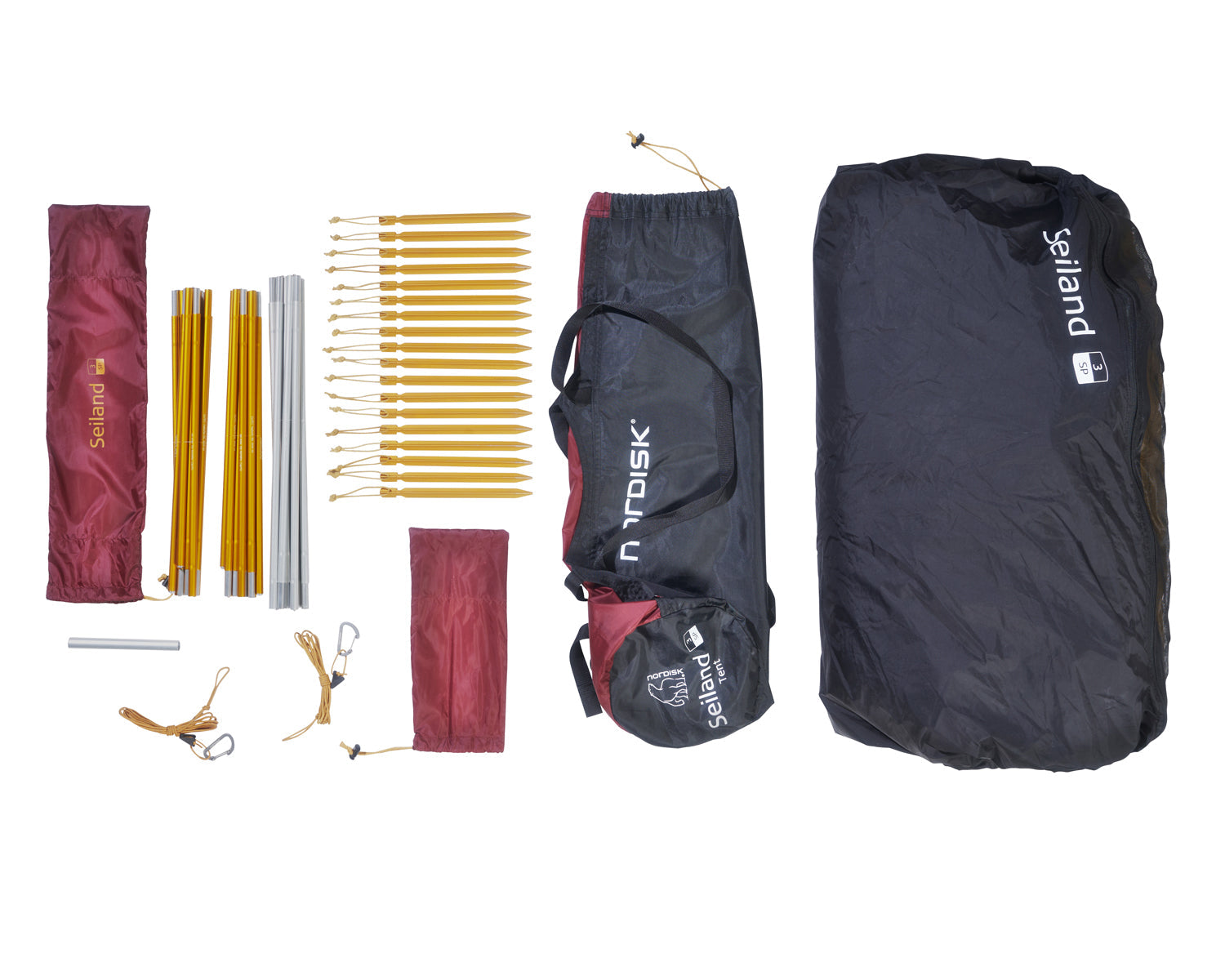 Seiland 3 SP tent - Burnt Red - 3/4 person.