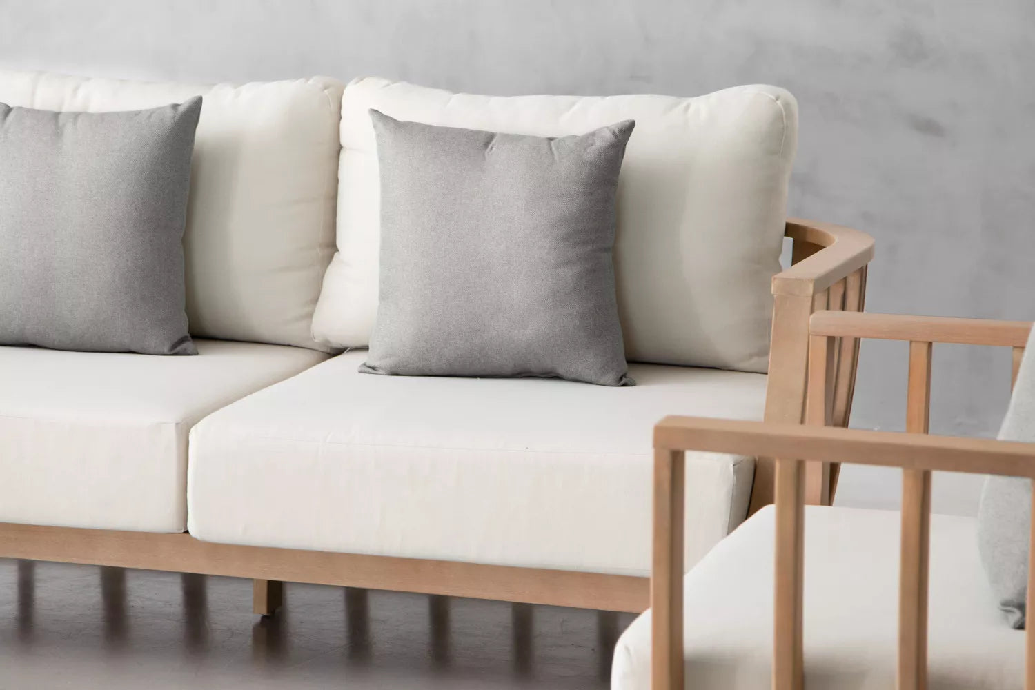 St Lucia Lounge Set (Dove Grey) – Coastal Elegance