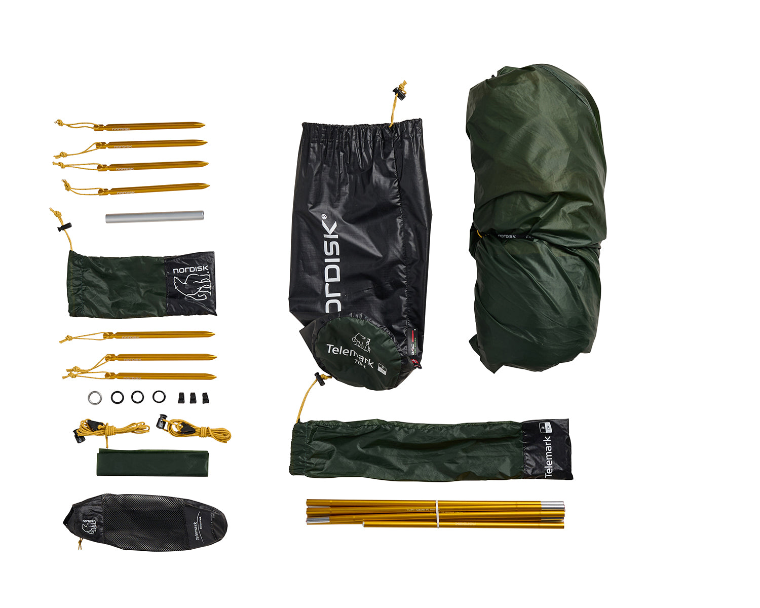 Telemark 2.2 LW (2.0) Tent - Black Forest Green 1/2 person.