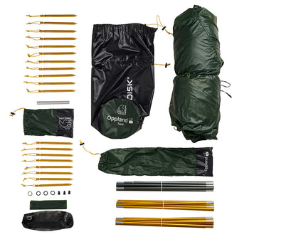Oppland 3 LW (2.0) Tent - Black Forest Green - 3/4 person.