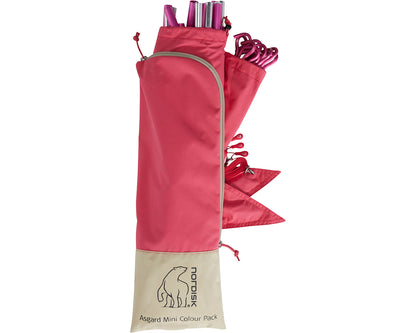 Asgard Tech Mini Tent Incl. Colour Pack - 2 person | Azalea Cherry Pink