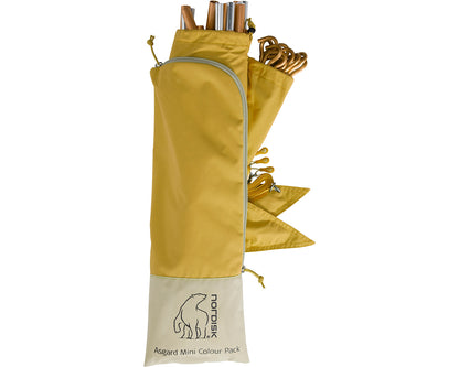 Asgard Tech Mini Tent Incl. Colour Pack - 2 person | Mustard Yellow