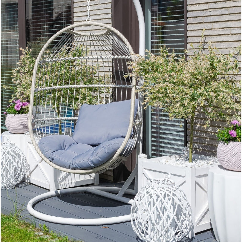 Classic Hammock with Stand – Bright white (light-diffusing)