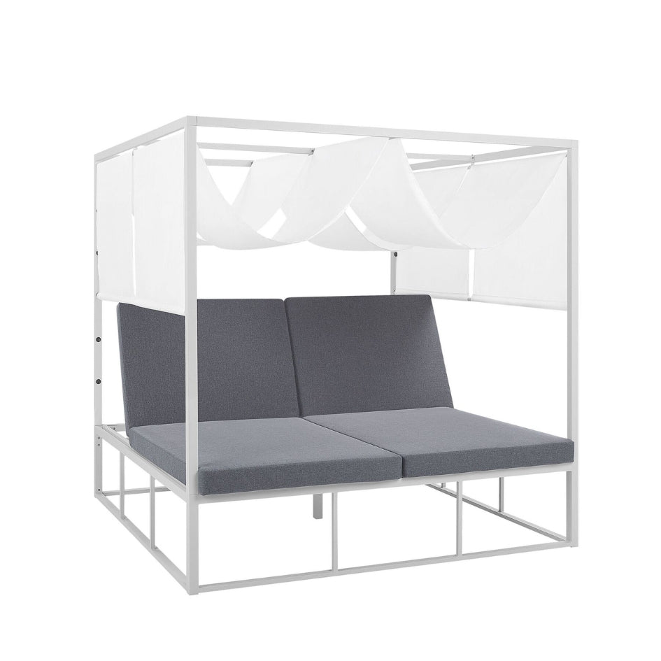 Fiorentina Metal Daybed – Crisp white frame (modern)