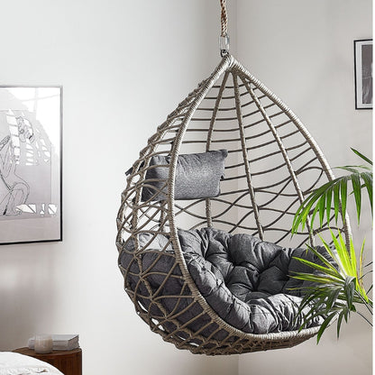Deluxe Hanging Chair with Stand & Cushions – Grey