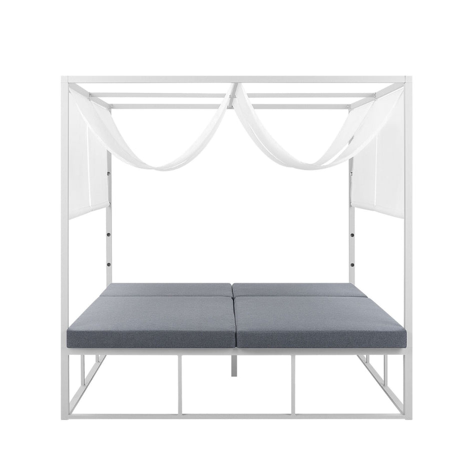 Fiorentina Metal Daybed – Crisp white frame (modern)