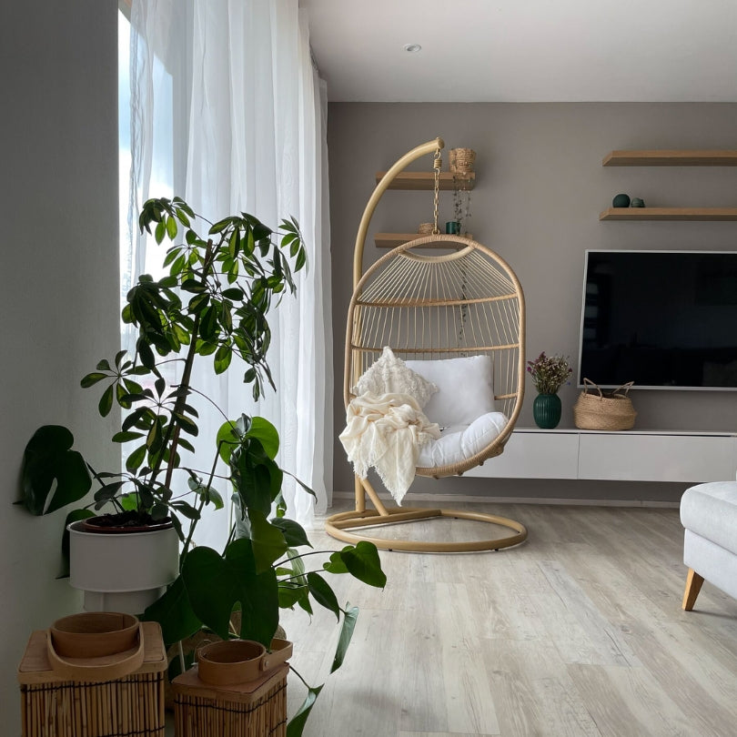 Eco Hammock with Stand – Natural hemp (sustainable)