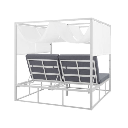 Fiorentina Metal Daybed – Crisp white frame (modern)