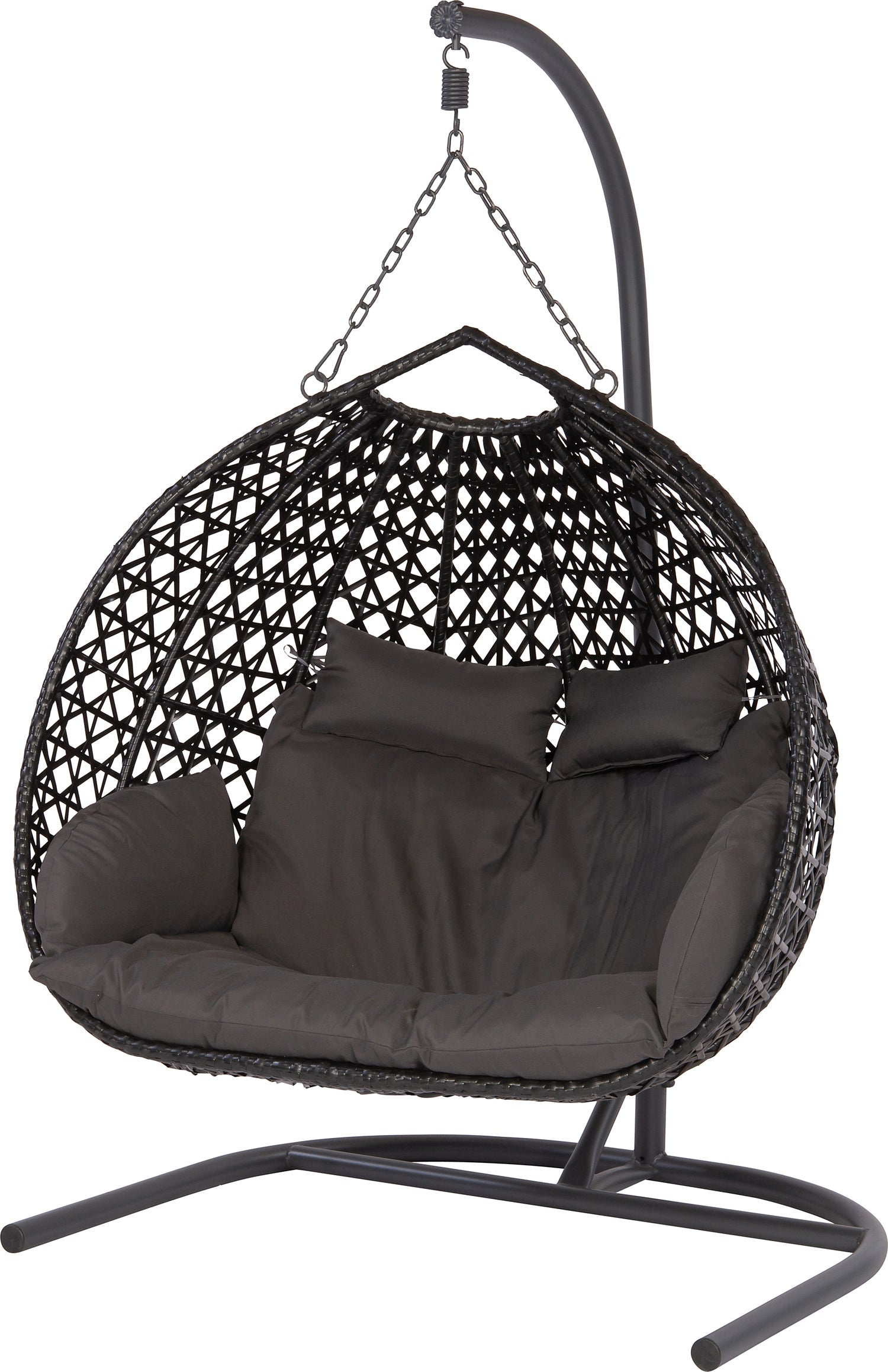 Adam 2-Person Hammock Stand – Matte black (contemporary)