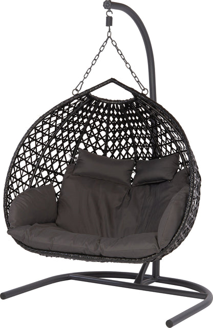 Adam 2-Person Hammock Stand – Matte black (contemporary)