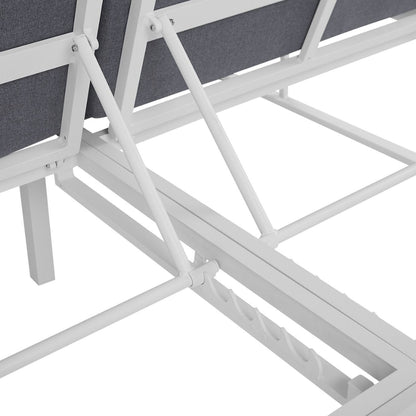Fiorentina Metal Daybed – Crisp white frame (modern)