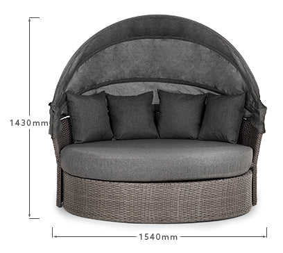 Burma Patio Daybed (Stone) – Resort-Style Relaxation