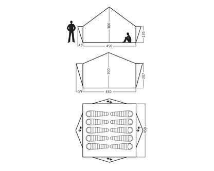 Midgard 20 Glamping Tent - 20 m² | 10 person | Sandshell