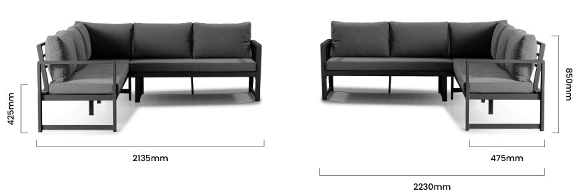 Moscow Corner Lounge Set – Modular Outdoor Seating