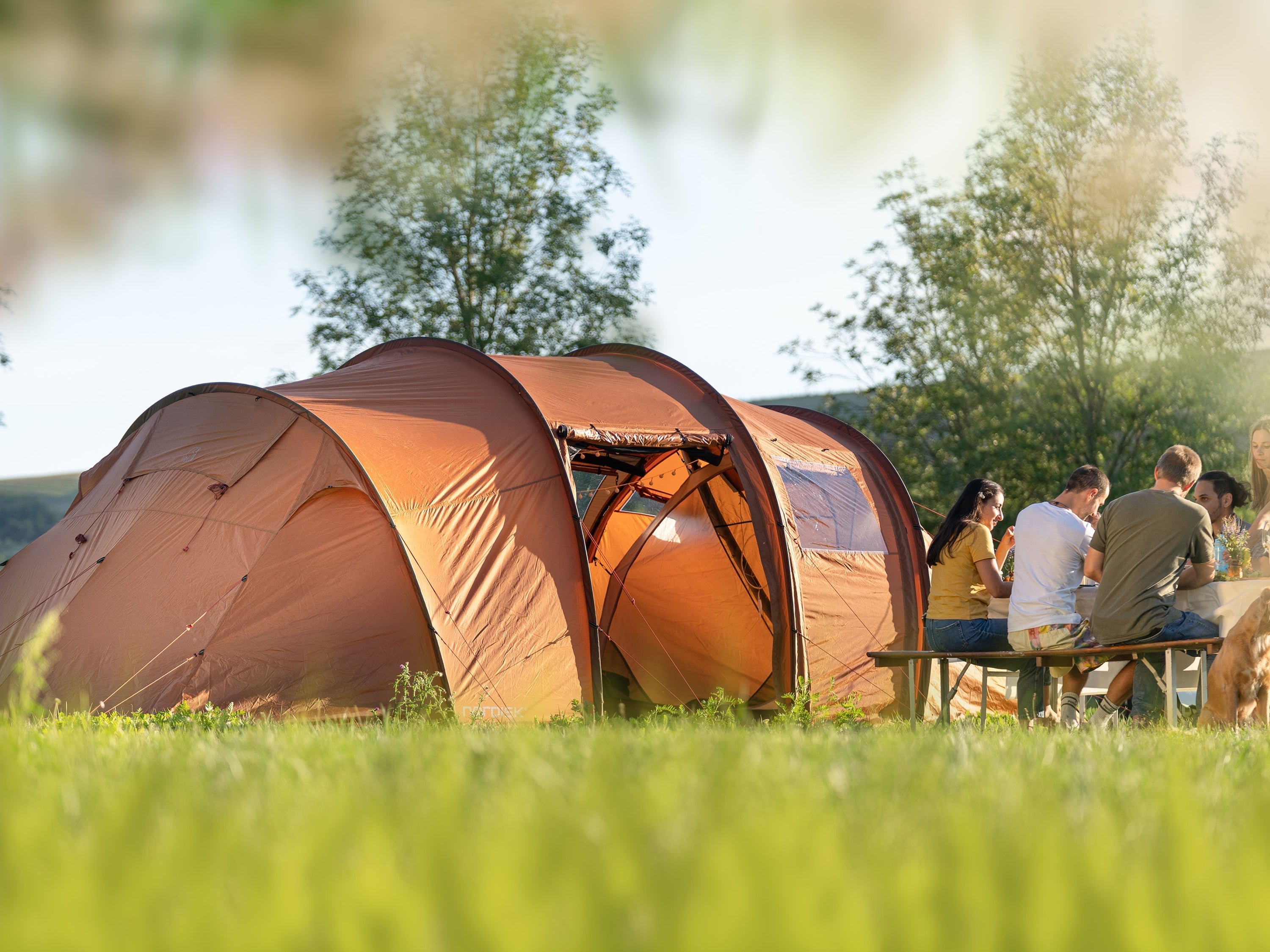 Reisa 6 PU Tent - Cashew Brown - 6 person.