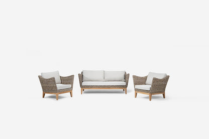 Brisbane Patio Lounge Set – Modern Linear Design