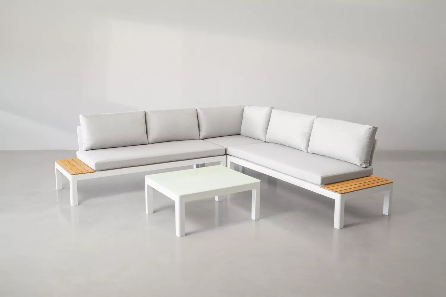 Bristol Corner Lounge Set (Stone) – Earthy Neutral Tones