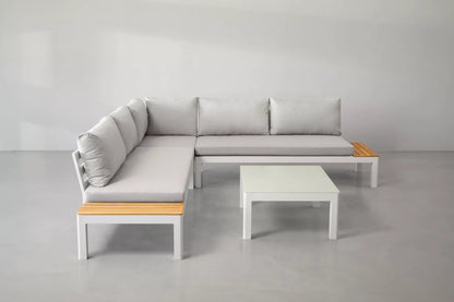 Bristol Corner Lounge Set (Stone) – Earthy Neutral Tones