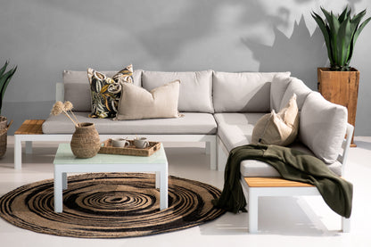 Bristol Corner Lounge Set (Stone) – Earthy Neutral Tones
