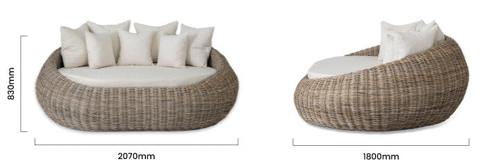 Patio Lounge Bed – Minimalist design (versatile)