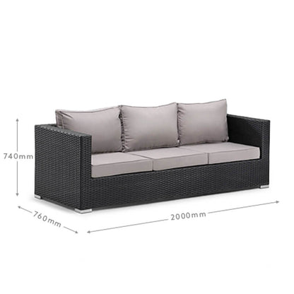 Montae 4-Piece Lounge Set (Black) – Urban Luxury