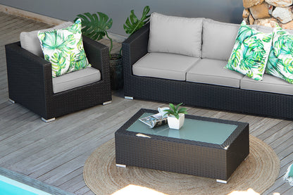 Montae 4-Piece Lounge Set (Black) – Urban Luxury