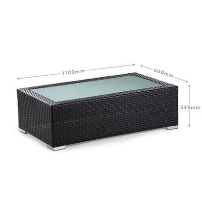 Montae 4-Piece Lounge Set (Black) – Urban Luxury