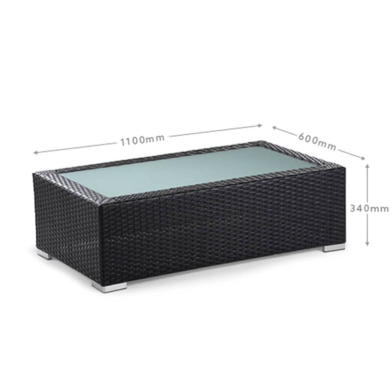 Montae 4-Piece Lounge Set (Black) – Urban Luxury