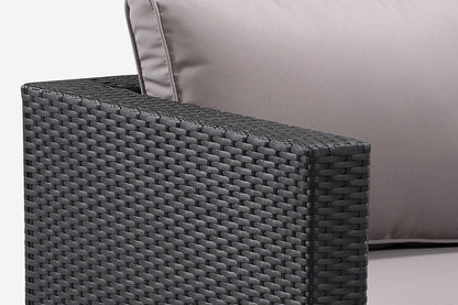 Montae 4-Piece Lounge Set (Black) – Urban Luxury