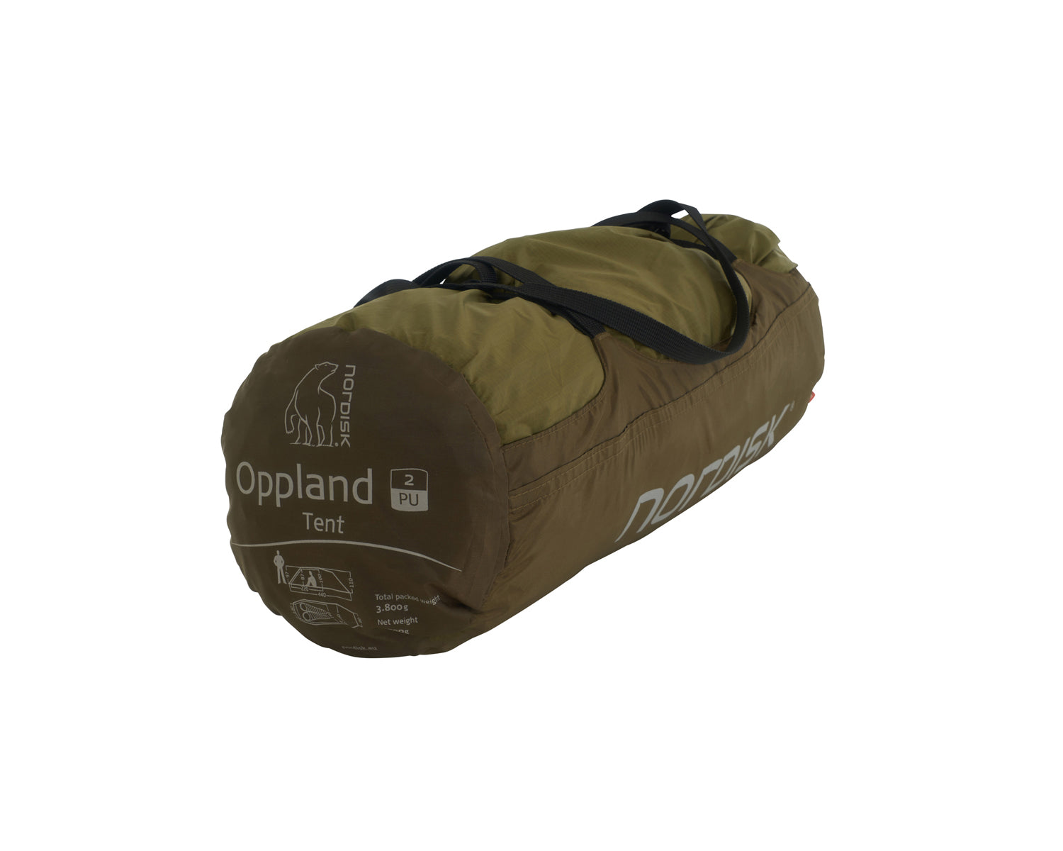 Oppland 2 PU (2.0) Tent - Dark Olive - 2 person.