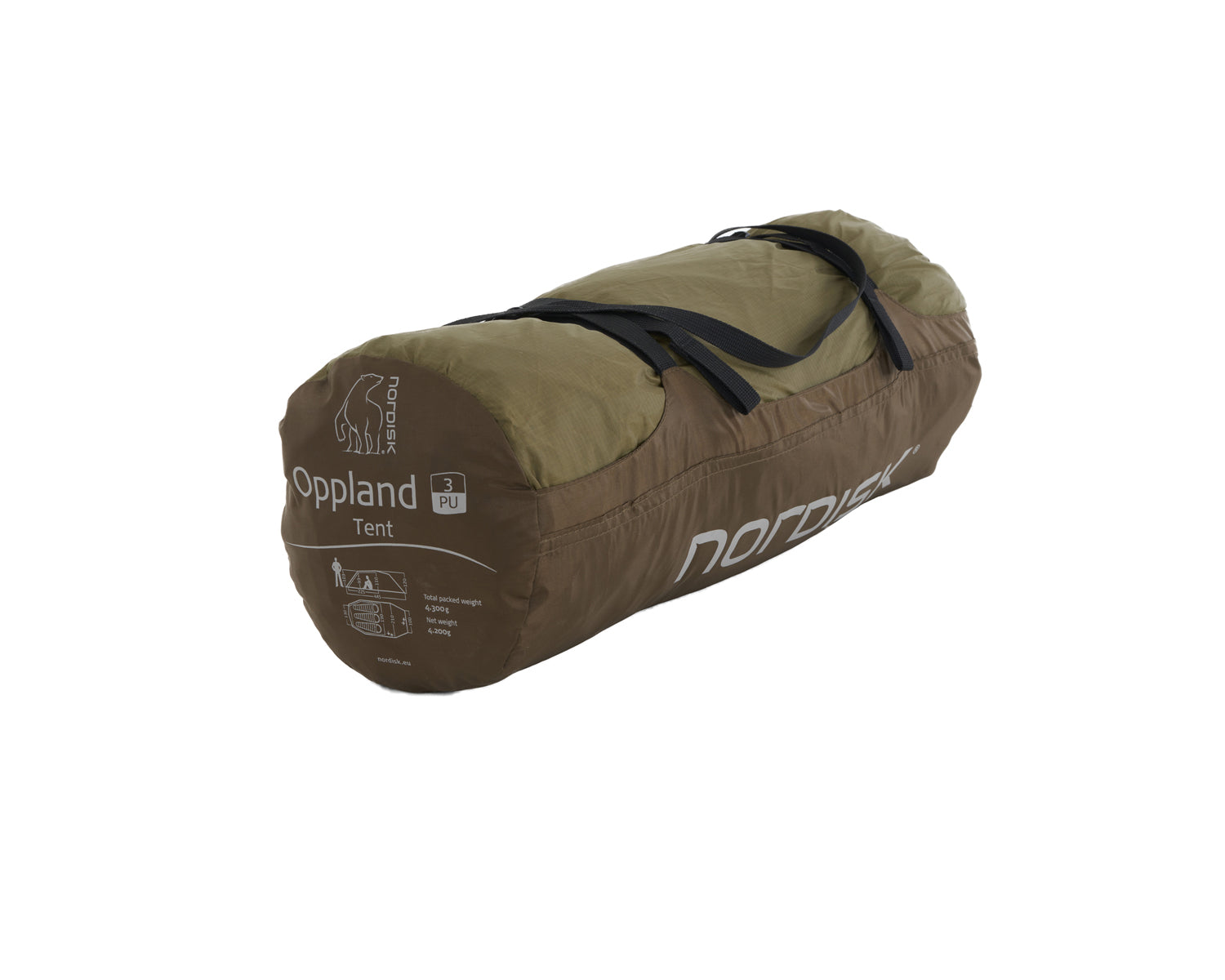 Oppland 3 PU (3.0) Tent - Dark Olive - 3 person.