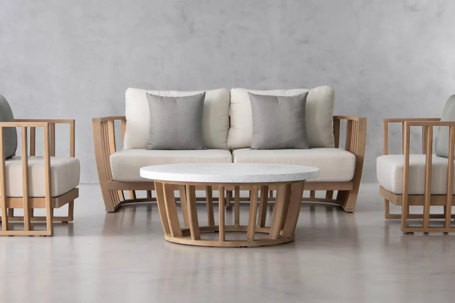 St Lucia Lounge Set (Dove Grey) – Coastal Elegance
