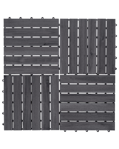 Wooden Click-In Patio Tiles – Certified Acacia Wood